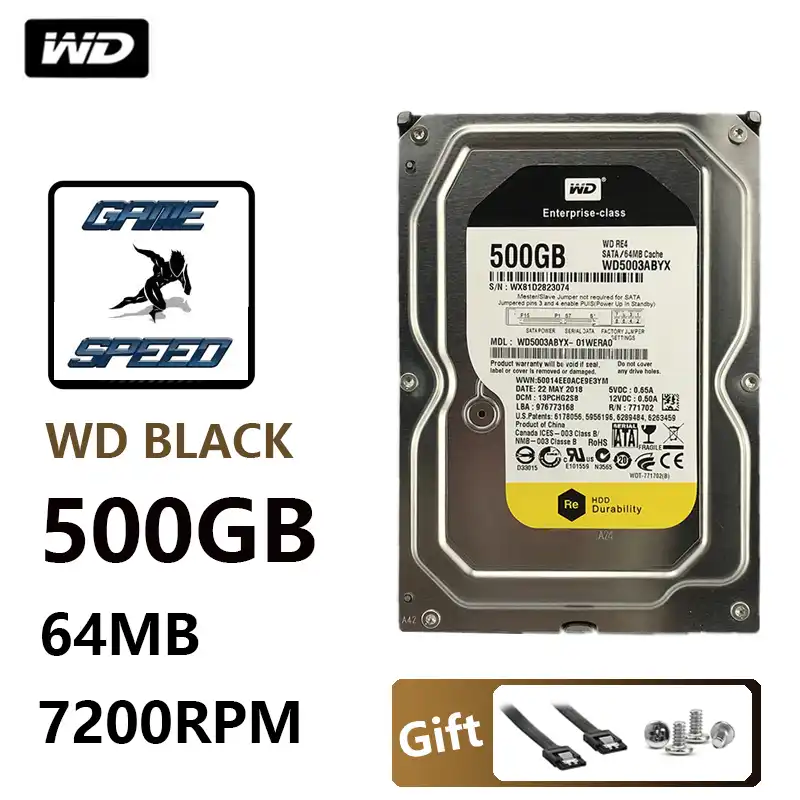 WD Black 500G 2.5" SATA III Internal Hard Disk Drive 500Gb gaming game