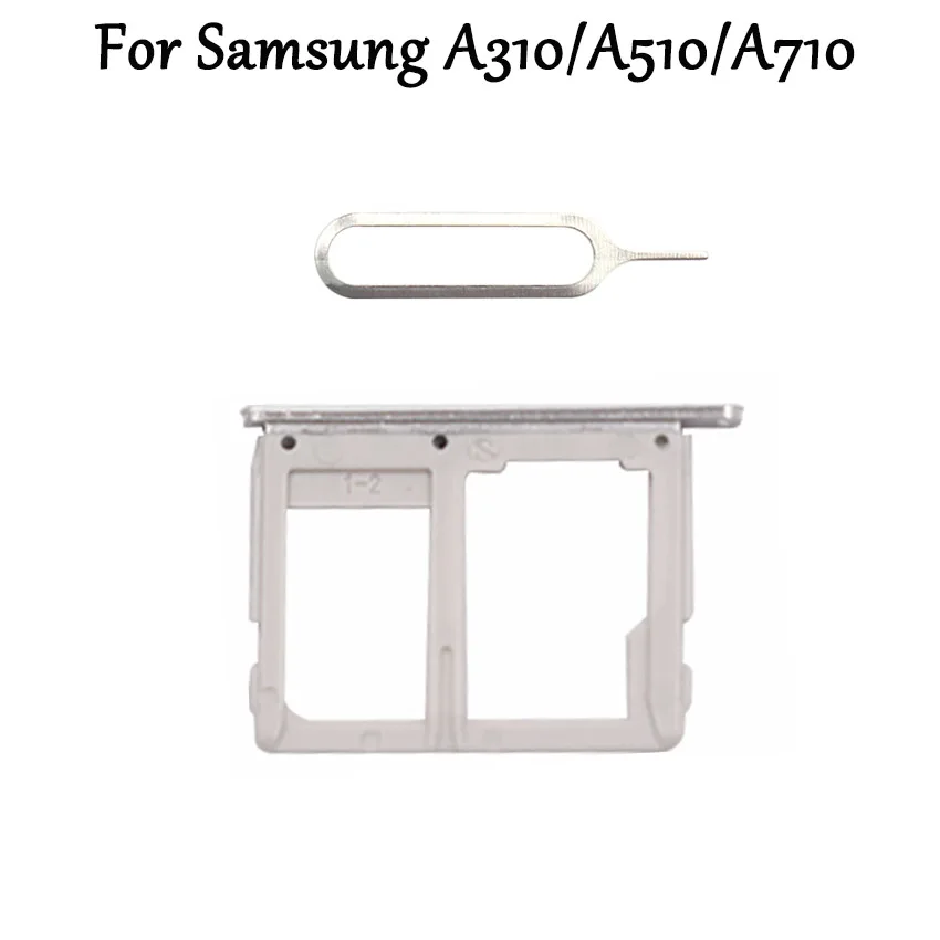 For Samsung Galaxy A3 A5 A7 2016 A310 A510 A710 Sim Card Tray + SD Slot Holder Parts | Мобильные телефоны и аксессуары