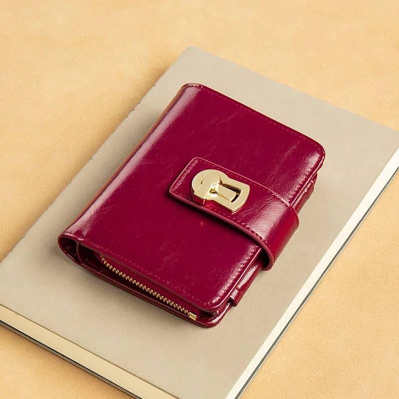 

Anti Rfid Cowhide Leather Women Wallets with Coin Pocket 100% Genuine Leather Luxury Brand Designer Women Wallets