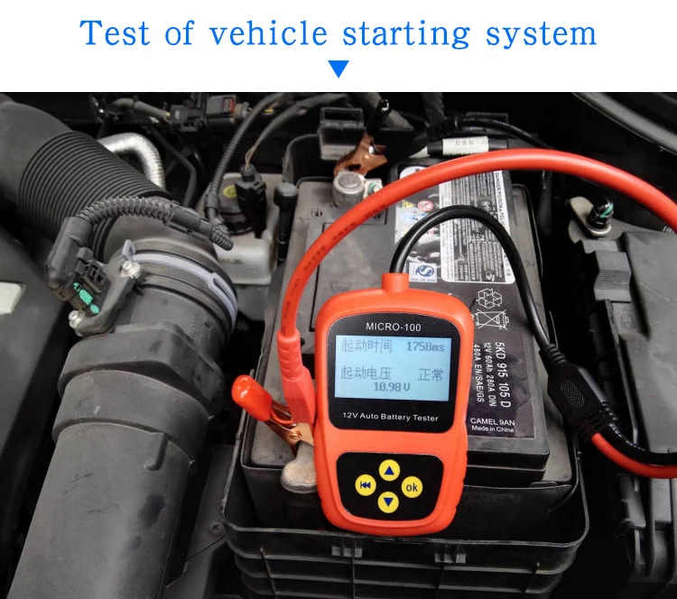 Automotive Battery Tester micro-10012v Battery Tester Battery Capacity Tester test meter digital display
