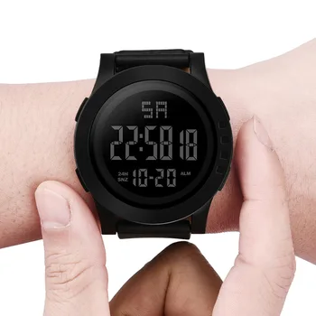 

Multifunctional Outdoor Sports Digital Watch Men Large Screen LED Display Date Alarm Clock Luminous Waterproof Electronic Watch