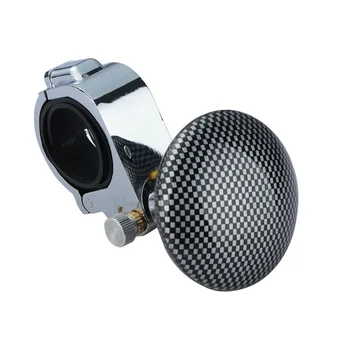 

Black Plastic Car Auto Lorry Steering Wheel Ball Spinner Handle Knob Booster