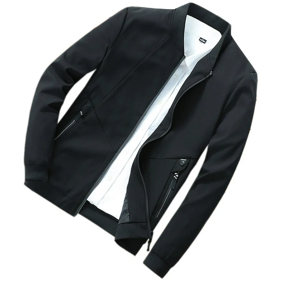 Men Bomber Jacket Plus Size M 8XL Casual Slim Fit Outerwear Men Jackets