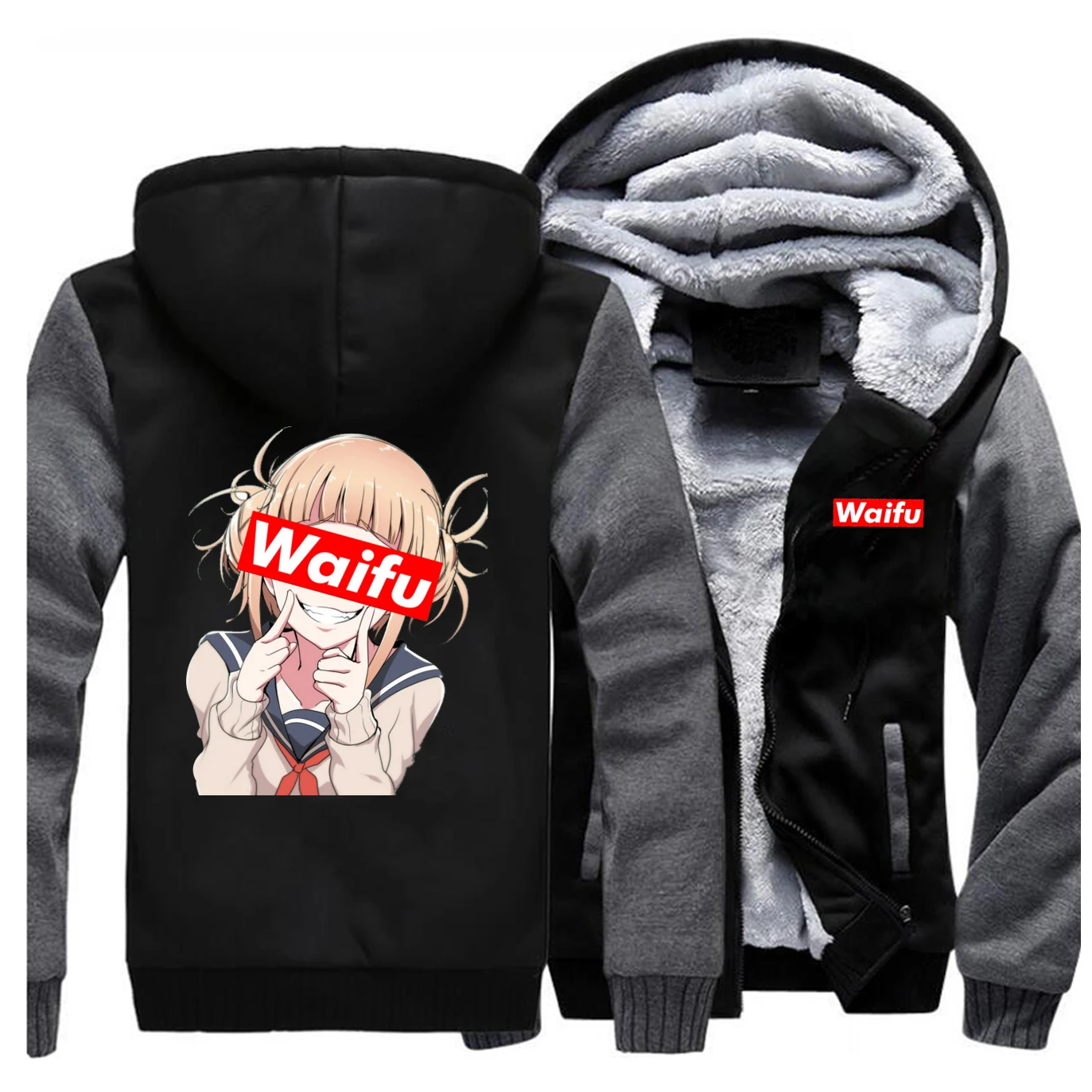 Toga Himiko Waifu толстовки с забавным принтом толстые мужские реглан куртка