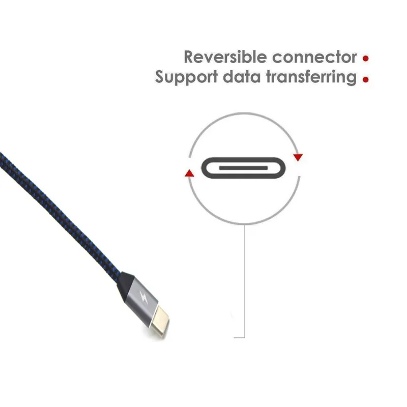 USB-C Зарядное устройство кабель Быстрая зарядка PD Мощность кабеля для передачи данных для IPhone X/8/8 Plus, IPad и IPod