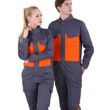 Рабочая одежда для мужчин и женщин, комбинезон, комбинезоны, весна-осень, стоячий воротник, машинный ремонт, для мужчин, сварщик, мастерская, комбинезоны, Рабочая форма