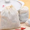 NEW Empty Tea Bag Food Cotton Drawstring Bag Strainer Tea Spice Separate Filter Bag For Drinking Tea Tools 50pcs/lot ► Photo 2/5