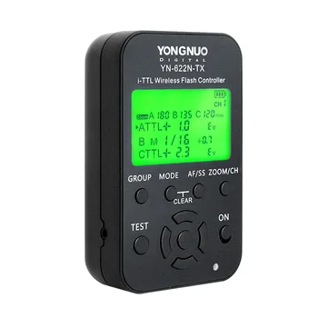 

YONGNUO YN-622N-TX YN622N-TX Wireless TTL Flash Controller Transmitter for Nikon with LCD Display working with HSS&Full Function