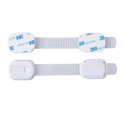 Verrou de Protection multifonctionnel pour enfants, 2 pièces, réglable, poignées de verrouillage d'armoire, sangles 