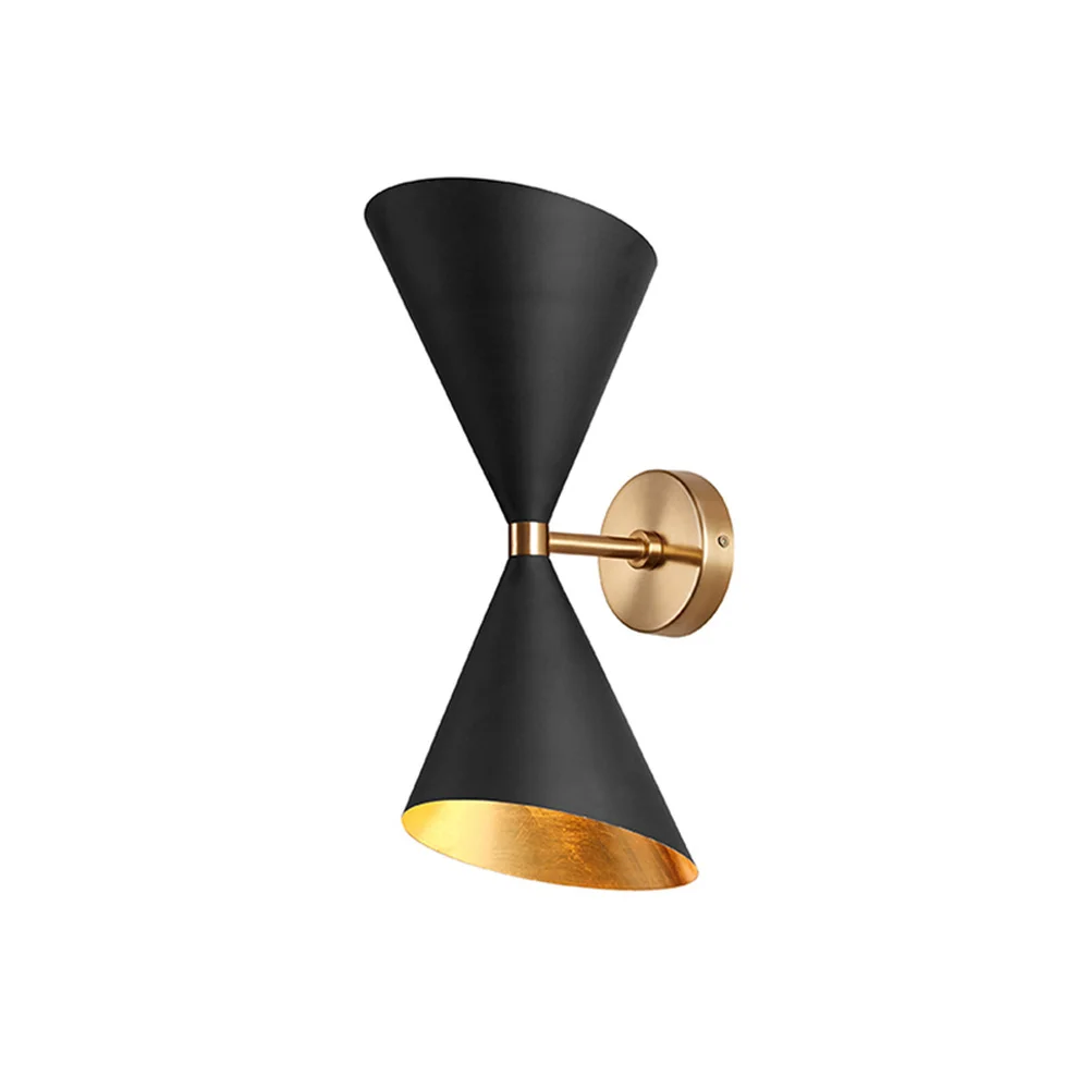 

Post-modern Simple Black Wall Lamp Vintage Living Room Wall Lamp Bedside Model Room Designer Corridor Wall Lamp Designer Wall