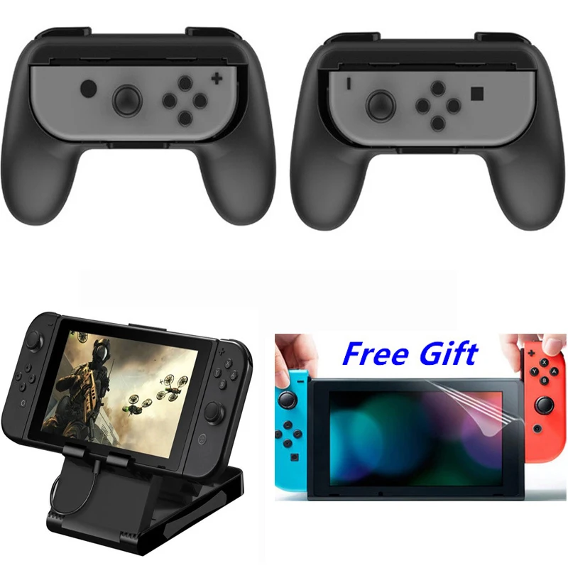

Nintend Switch Joy-con Bracket Handle Grips Hand Holder Game Accessories + Adjustable Playstand Stand For Nintendos Switch