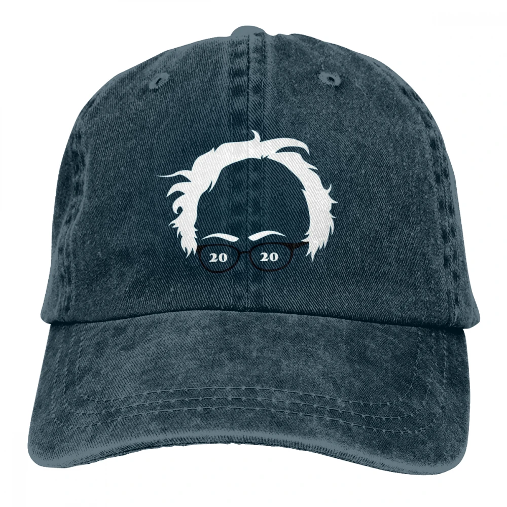 Bernie Casquette черные унисекс Мужские Женские джинсовые бейсболка с ремешком кепки регулируемые Гольф папа шляпа