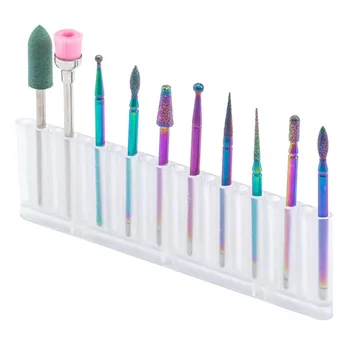 

1 Set of 10pcs Tungsten Steel Nail Cuticle Drill Head Professional Manicure Drill Grinding Head Kit
