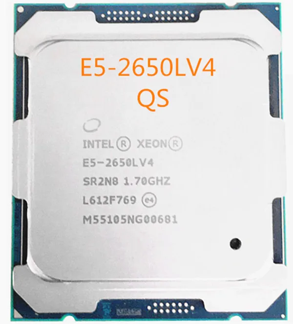 E5-2650LV4 оригинальный Intel Xeon QS версия E5 2650LV4 1 70 ГГц 14 ядер 35 Мб SmartCache E5-2650L V4 FCLGA2011-3 |