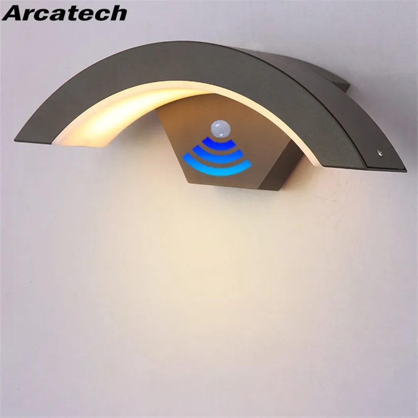 18W Outdoor Wall Light Motion Sensor LED Wall Lamp Waterproof  Garden Yard Porch Outdoor Weatherproof NR-170