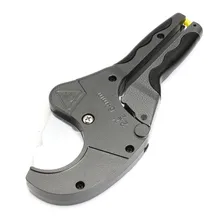 ПВХ ПУ PP-P PE Труборез для пластиковых труб корпус из алюминиевого сплава из нержавеющей стали ножницы с лезвиями резки 64 мм с храповой шестерней легко