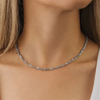 

Mavis Hare Composed Kette Necklace Stainless Steel Rope Chain Necklace can adjust for 35 cm – 38 cm – 42 cm as Woman Gift