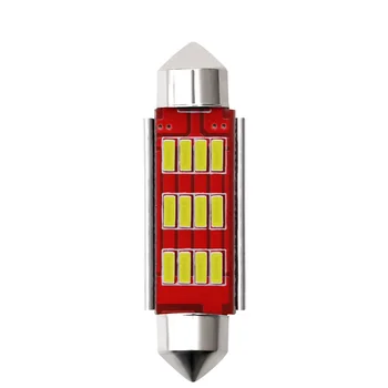 

Roof Lamp License Plate Lamp with LED Double-pointed Lamp 2PCS Decode 36MM 4014 12SMD 12V Universal Aluminum 4014-12 CanBus
