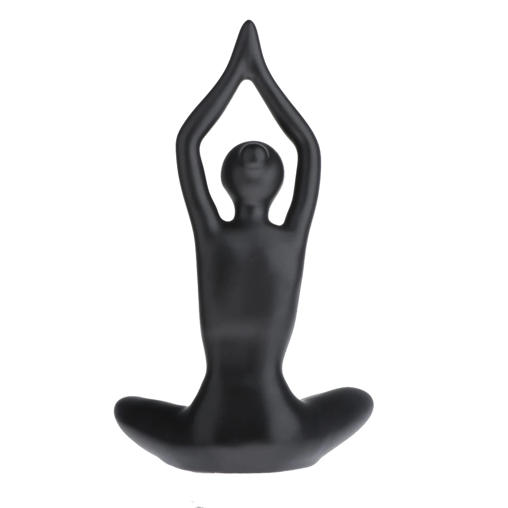 Home Yoga Girl Ornaments Ceramic Crafts Ornament Creative Home Furnishing 4