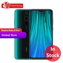 Xiaomi Redmi Note 8 Pro с глобальной прошивкой, 6 ГБ, 64 ГБ, 64 мп, четыре камеры MTK Helio G90T, смартфон 6,53 ''FHD+ 4500 мАч, 18 Вт, QC 3,0