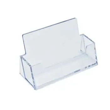 

1 Pcs Clear Desk Shelf Box Storage Display Stand Acrylic Plastic Transparent Desktop Business Card Holder 100*40*31mm