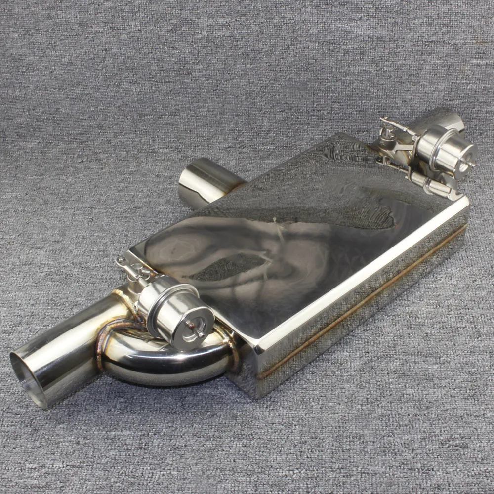 Car modified exhaust pipe welding edge T valve muffler modified sound valve muffler drum controller 51mm63mm70mm76mm