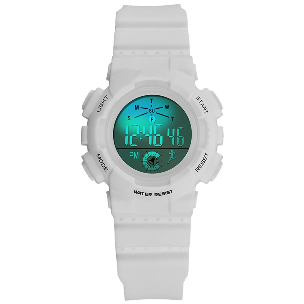

Clock Waterproof Multifunction Student Timing Function Fashion Colorful Calendar Kids LED Light Gifts Electronic Watch Wrist