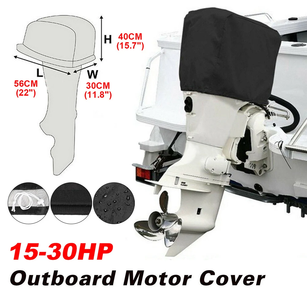 

30 HP 210D Oxford cloth Motor Boat Outboard Engine Protector Covers D49