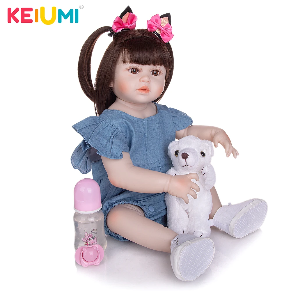 Comprar KEIUMI-bebé Reborn de 20 pulgadas, muchos accesorios, colección de  muñecos de bebé, juguete para niños, regalo de cumpleaños, compañero de  juegos