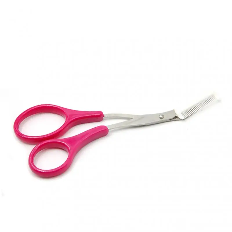 12 Color Eyebrow Trimmer Scissor With Detachable Comb Facial Hair Removal For Eyebrow Facial Trimming Tweezer Makeup Beauty Tool 6