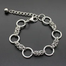 Нержавеющая сталь, мужской браслет, стимпанк, индивидуальная цепочка на руку, bigcharm, подарки для мужчин, серебряные браслеты в стиле хип-хоп, рок