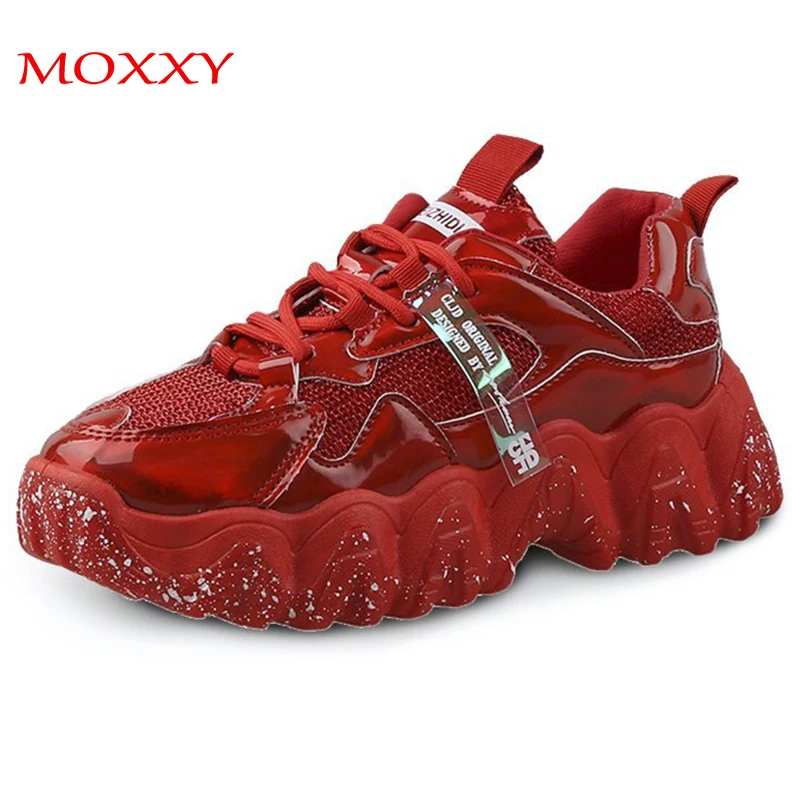 womens red glitter sneakers