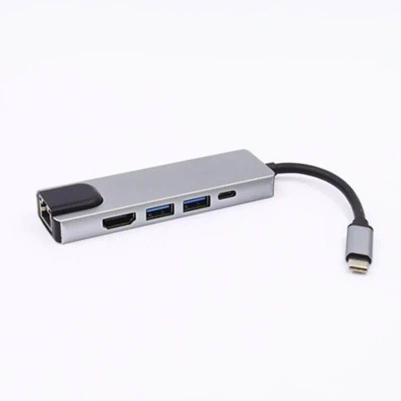 TYPE-C к HDMI 5-в-1 Gigabit LAN мульти-кард-ридер USB-C 5 в 1