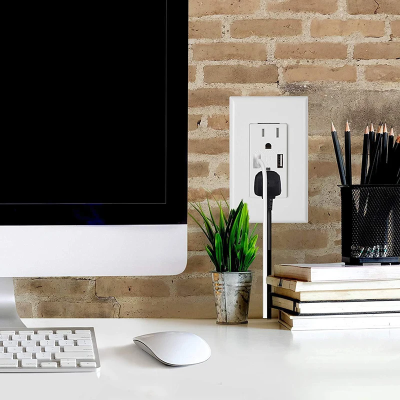 Настенная розетка Usb для розетки штепсельная адаптер питания с адаптером 3 11 6