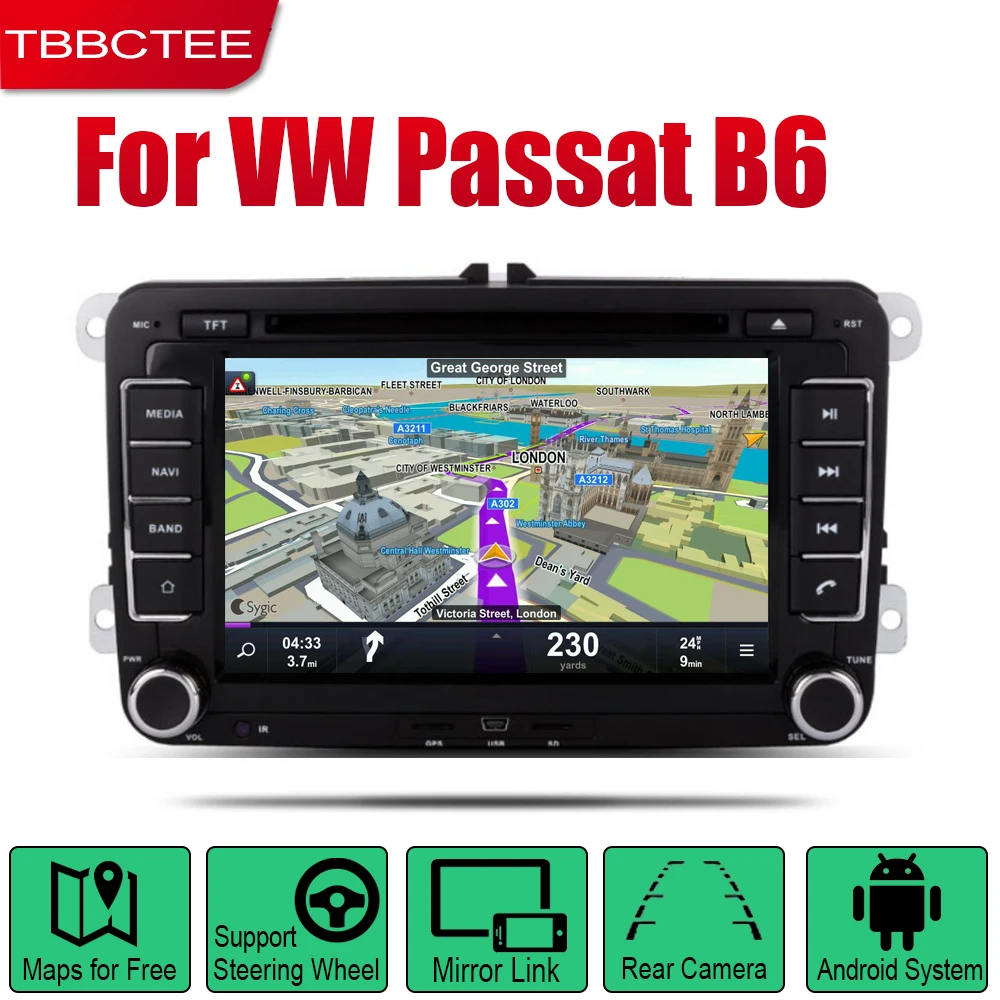 TBBCTEE Авто Радио 2 Din Автомобильный dvd-плеер на основе Android для Volkswagen VW Passat B6 2005 2006 2007 2008 2009 2010 gps Wifi Мультимедиа