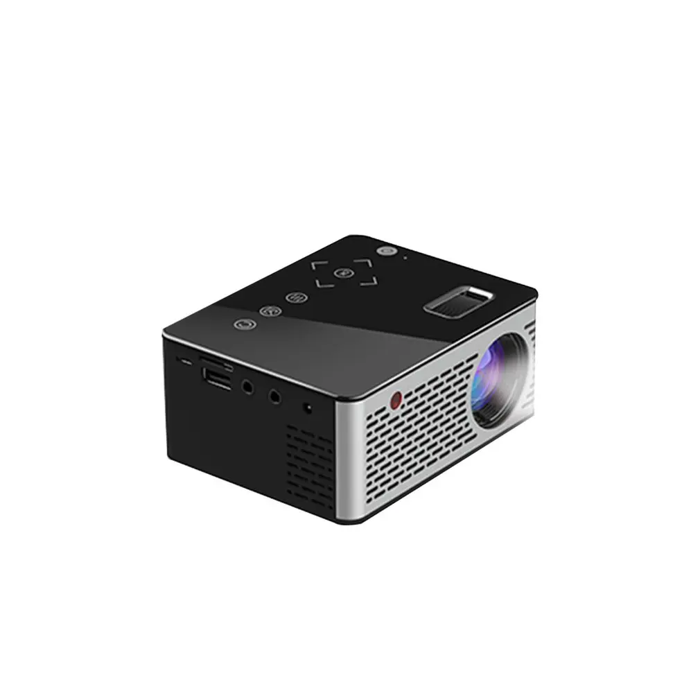 

T200 Pocket Mini LED Projector Touch Sensitive Buttons HDMI AV USB Video Game Projector Beamer Support External Power Bank