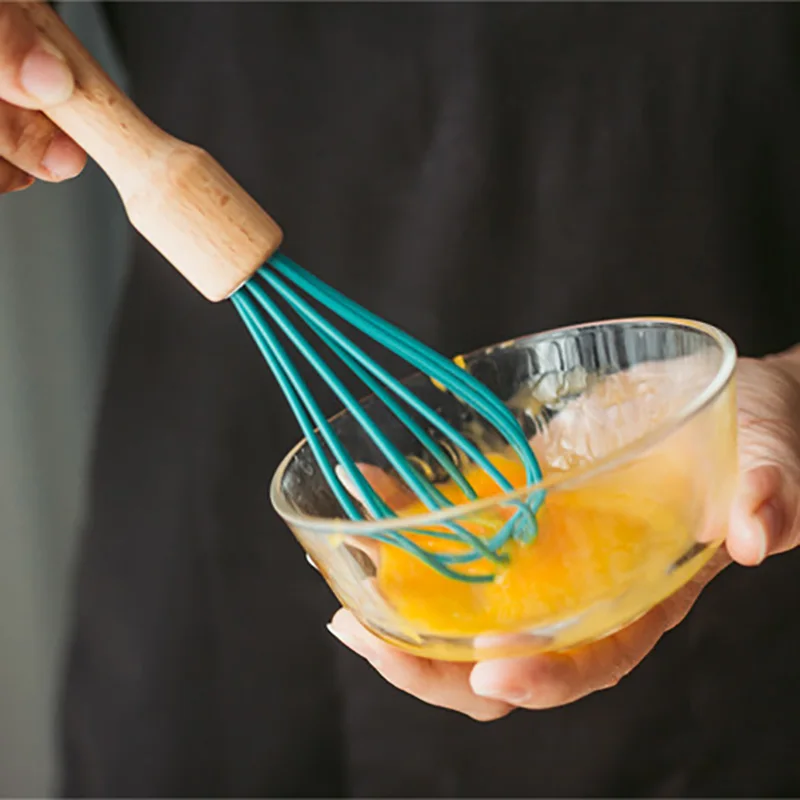 

Egg Whisk Mixer Milk Coffee Beater Mini Egg Frother Foamer Wooden Handle Stirrer Practical Kitchen Cake Cooking Tools