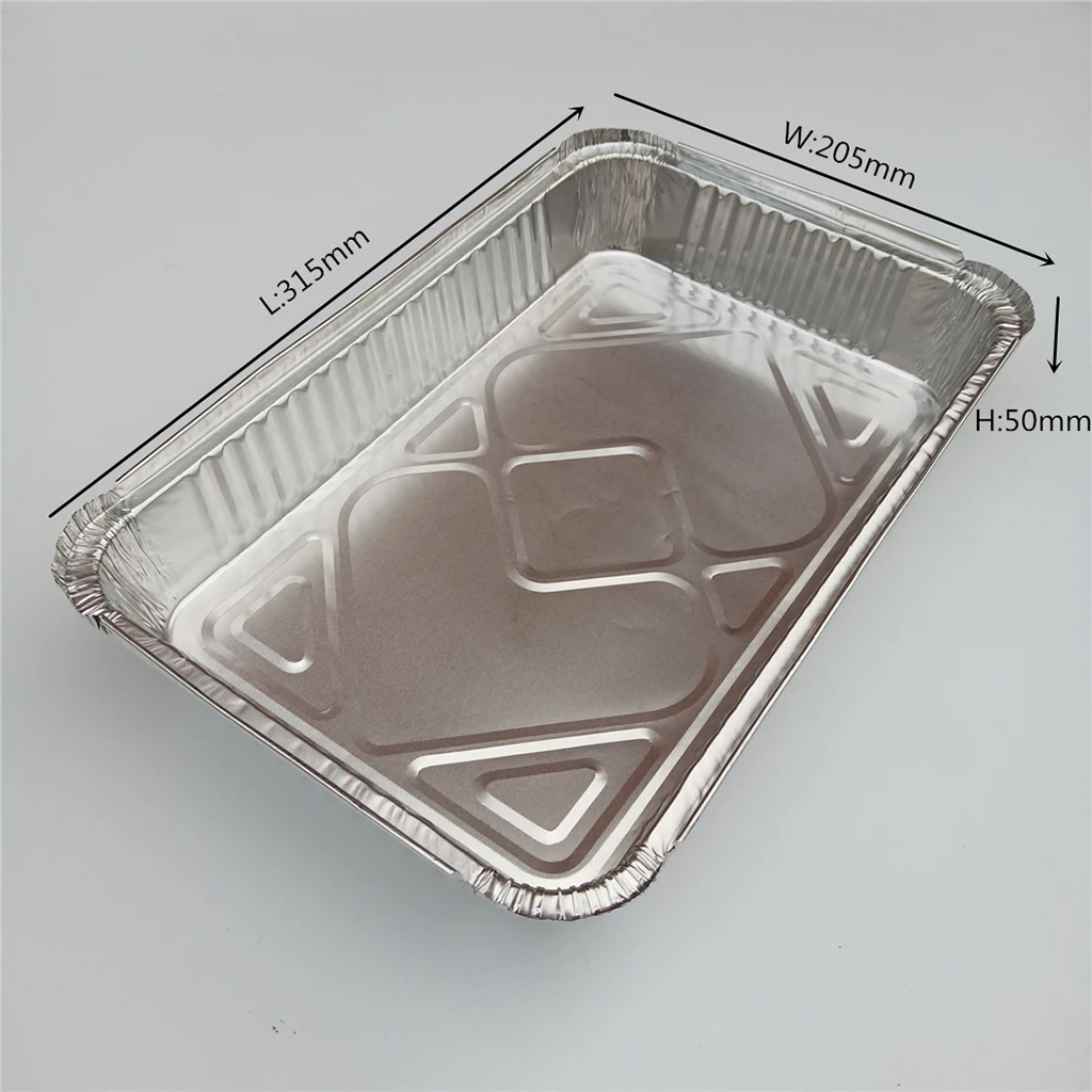 5/10/20xAluminum Foil BBQ Grease Pans Weber Drip Pans Disposable BBQ Grease Pan