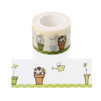 

1 Roll Quality Potted Plants Pattern Japanese Washi Decorative Adhesive Tape DIY Masking Paper Tape