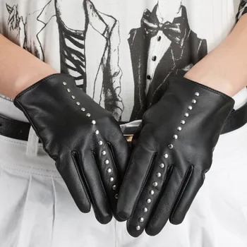 

Spring New Style WOMEN'S Leather Gloves Fashion Sheepskin Gloves
