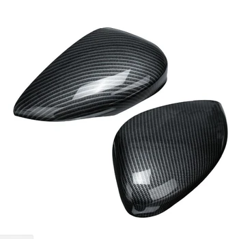 

new and high quality L+R Side Rear Door Wing Mirror Cover Carbon Fiber Style For Ford FIESTA MK7