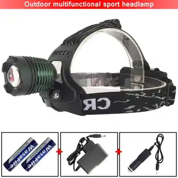 

Powerful 1000 Lumens Frontal LED Headlamp Portable Rechargeable 3 Mode Forehead Headlight Zoomable Waterproof Flashlight Lantern