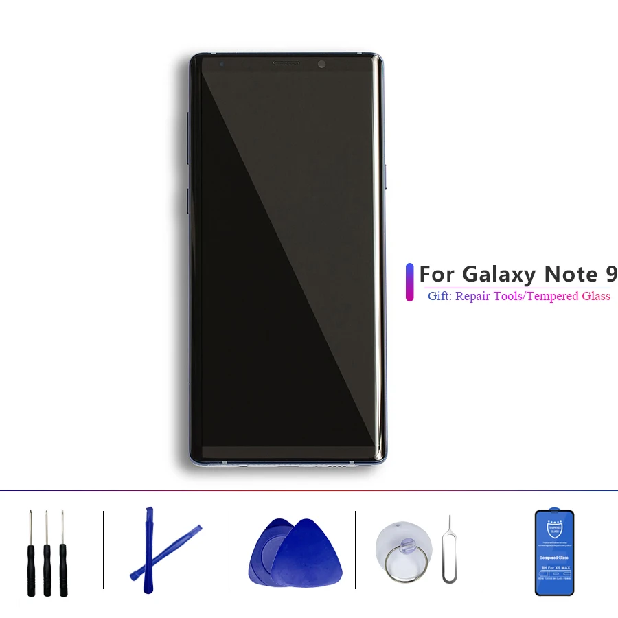 ЖК-дисплей Note 9 с рамкой OEM AMOLED дигитайзером и сенсорным экраном в сборе для Samsung
