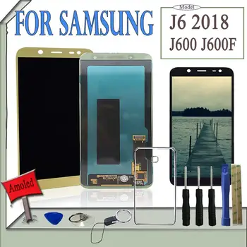 

SZMUGUA 5.6'' AMOLED Screen LCD For Samsung Galaxy J6 J600 J600F LCD Display Touch Screen Digitizer Assembly With Tools