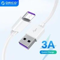 ORICO-Cable de carga rápida para teléfono móvil, Cargador USB tipo C QC3.0, 3A, para Samsung, Huawei, Xiaomi