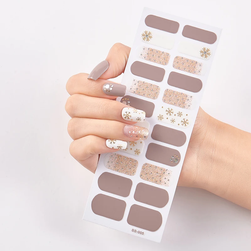22 кончика/лист твердые и узорные ногти обертывания для ногтей DIY дизайнерские