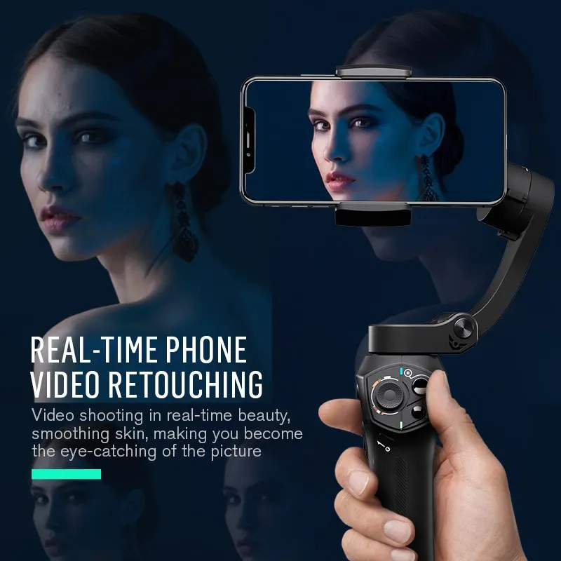  Snoppa Atom Foldable Pocket-Sized 3-Axis Handheld Gimbal Smartphone Stabilizer for Smartphone Andro