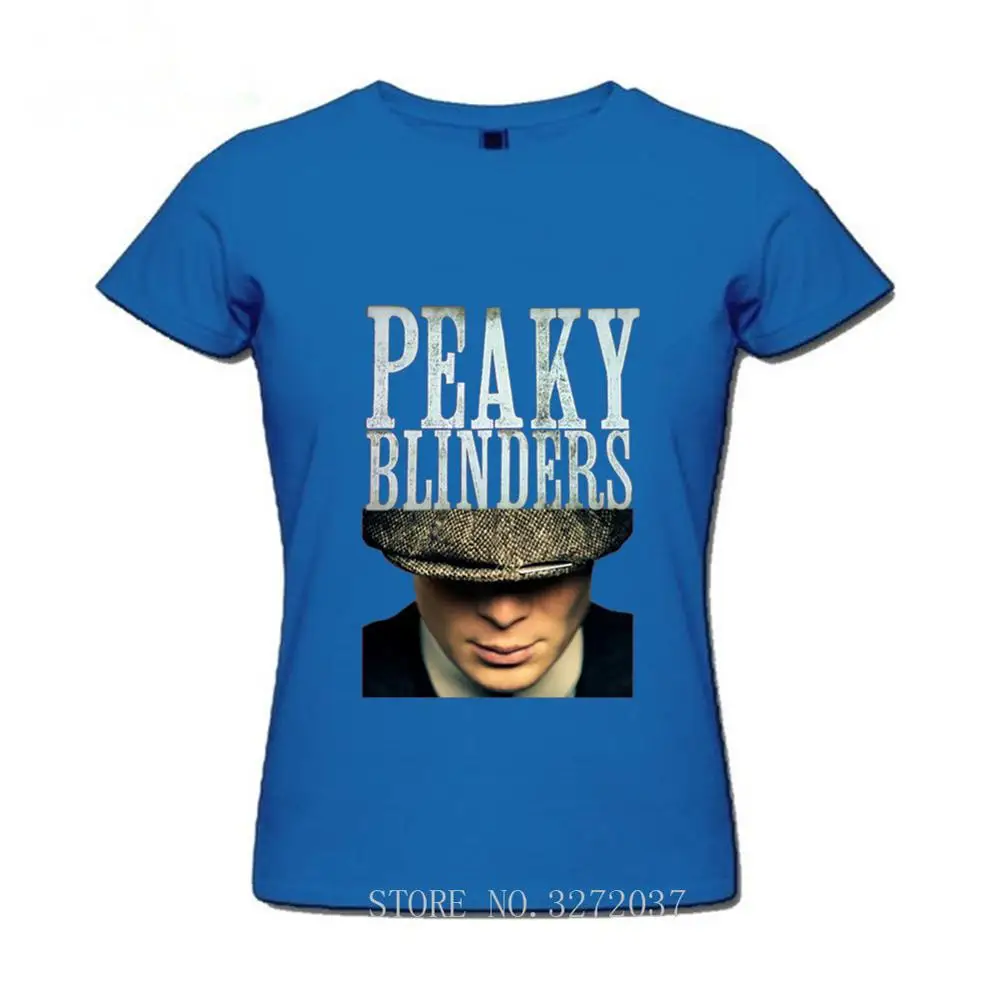 blue Peaky blinds, футболка, топ, футболка, негабаритная женская футболка, модная уличная одежда в стиле хип-хоп, крутая летняя футболка с круглым вырезом - Цвет: blue
