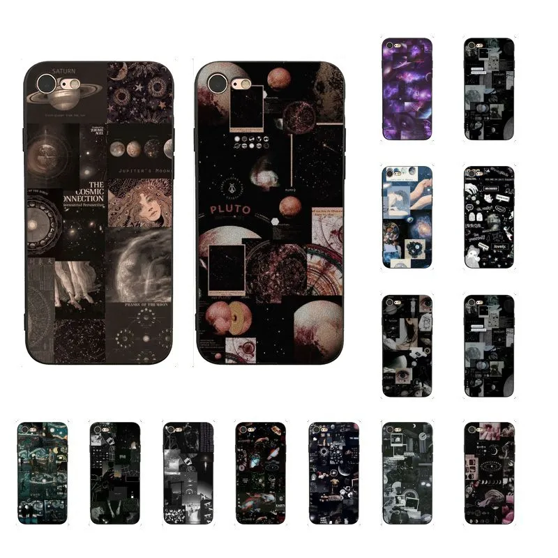 Estetika langit Berbintang seni DIY Dicat Ponsel Case Untuk iPhone 8 7 6 6S Plus X XS MAX 5 5S SE XR 11 11pro promax Ponsel