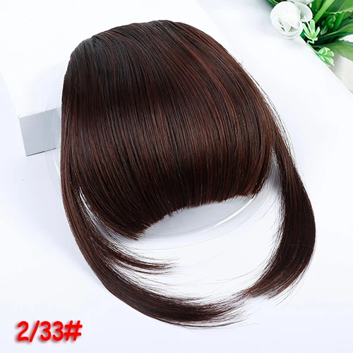 P2/613 MANWEI накладные волосы Bangsblack, коричневый, рыжий, на заколках, синтетические волосы, бахрома, на заколках, для женщин, высокая температура - Цвет: P2/613